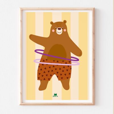 Poster - decoration - Hula Bear