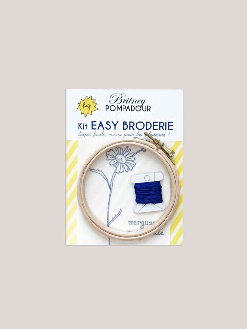 Kit EASY BRODERIE -  Marguerite - Britney POMPADOUR