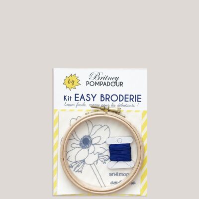 EASY EMBROIDERY Kit - Anemone - Britney POMPADOUR
