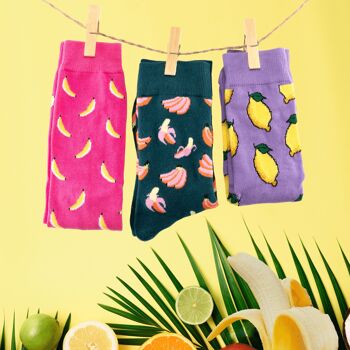 Chaussettes En Coton Fruits 4