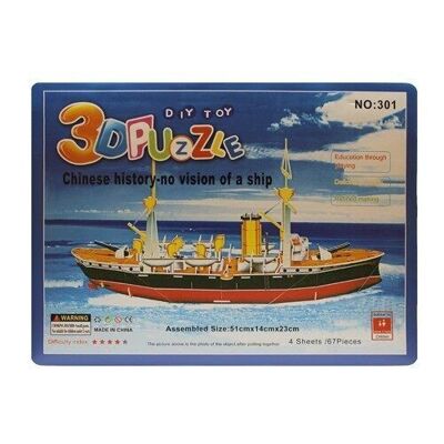 Puzzle 3d portaviones 2