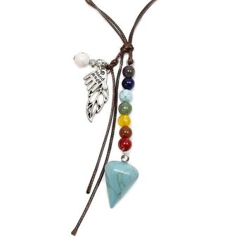 3 Chakras et pendentifs turquoise 1