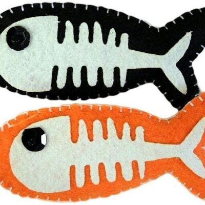 4 Broches fieltro - peces