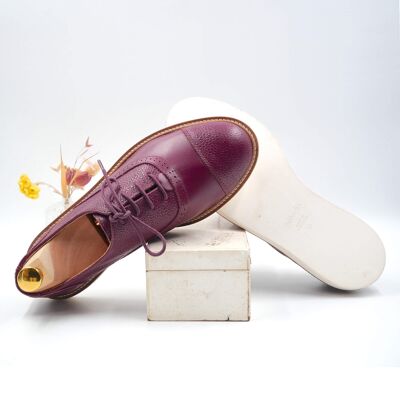 Miss Berry - Burgundy Leather Derbies