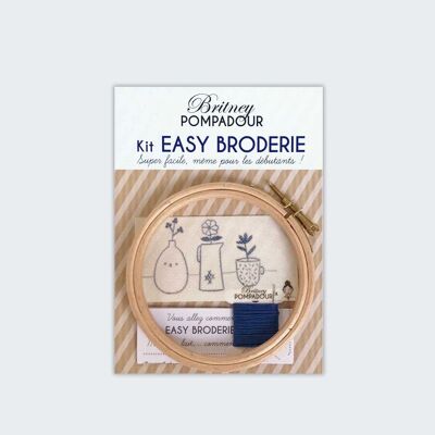 Kit EASY BRODERIE - Les vases - Julie Adore  x Britney POMPADOUR