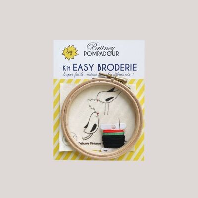EASY EMBROIDERY kit - The Lovers - Delicate miniature x Britney POMPADOUR