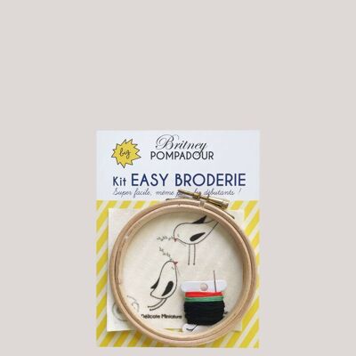 Kit EASY BRODERIE - Les Amoureux - Délicate miniature  x Britney POMPADOUR