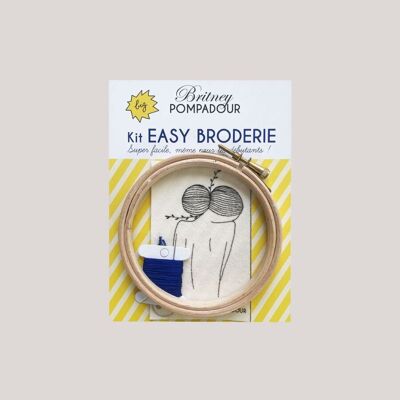 EASY EMBROIDERY kit - Woman from behind - Delicate miniature x Britney POMPADOUR