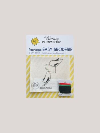 Recharge EASY BRODERIE - Les Amoureux - Délicate miniature  x Britney POMPADOUR