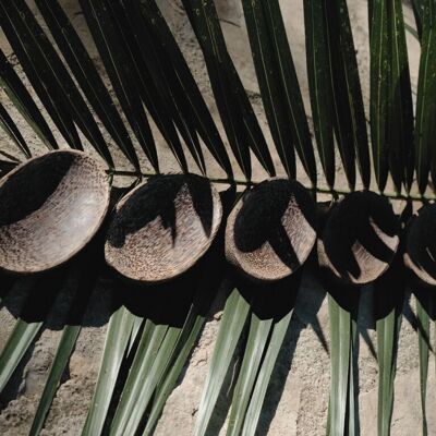 Plat ovale en bois de coco