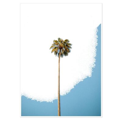 Contemporary Palm Tree Art Print 50x70cm