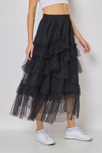 JUPE EN TULLE LONGUE - FM612 5