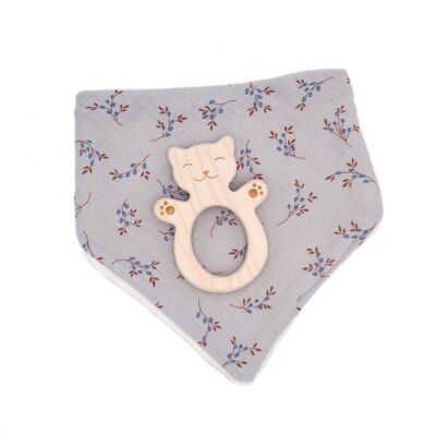 Box bandana + cat teething ring
