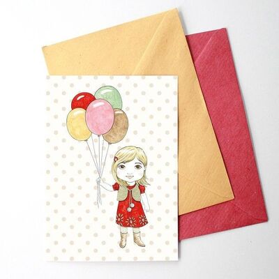 girl invitation card