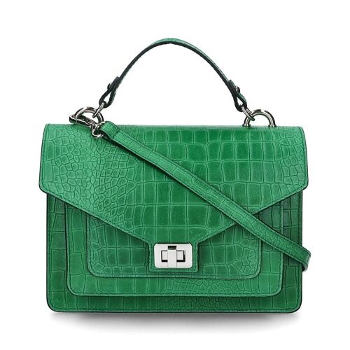 Sac cuir Lauria - Vert