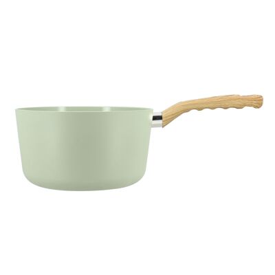Celadon saucepan 20cm in aluminum induction wood effect handle