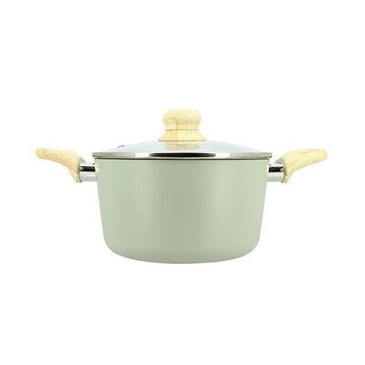 Celadon stewpot 20cm
aluminum induction
with glass lid