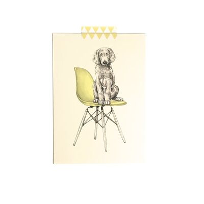Einfache Postkarte von Dog-Eames