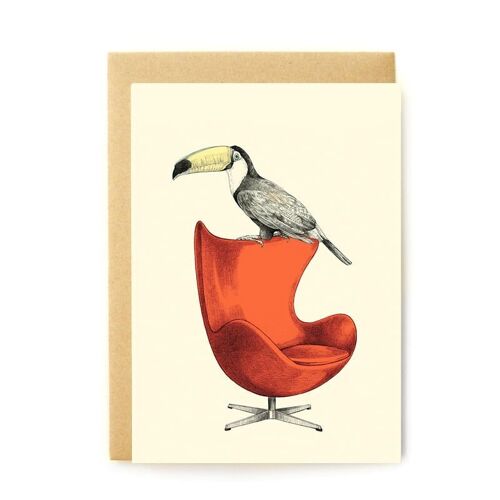 Carte postale Toucan + enveloppe