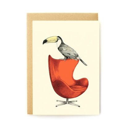 Toucan postcard + envelope