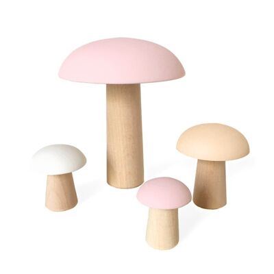 Button mushrooms Powder pink