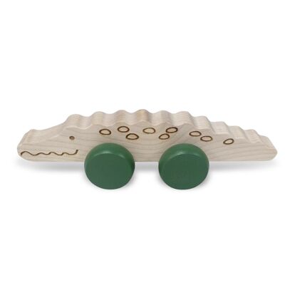 Coccodrillo in legno da spingere