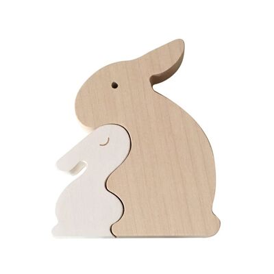 Weißes Kaninchen-Puzzle