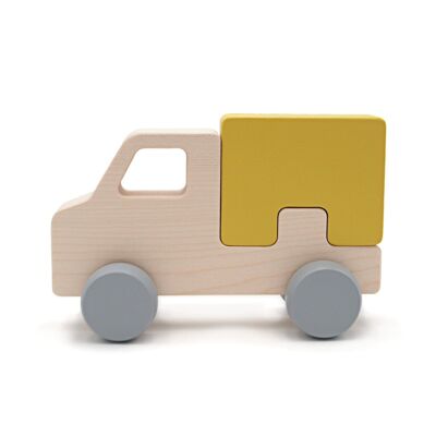 Puzzle camion senape