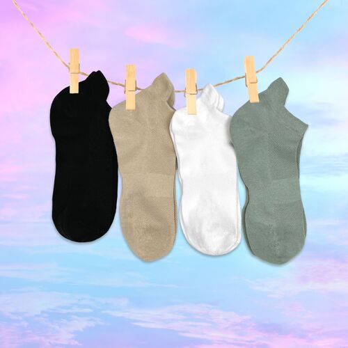 Coffret Chaussettes En Coton Languette (lot x4)