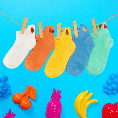 Box Fruit Socks Children & Babies (Pack x5)