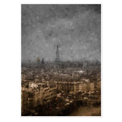 Eiffel Tower, Paris Oil Painting Art Print 50x70cm