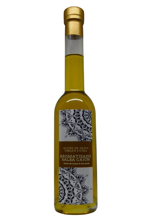 Aceite de oliva virgen extra aromatizado con cajún