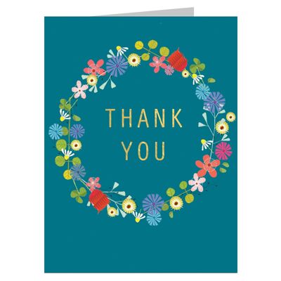 TW12 Mini Gold Foiled Thank You Card