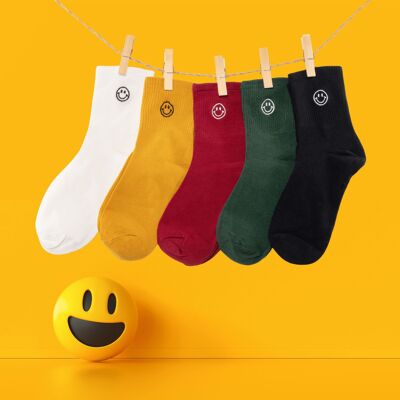 Caja Calcetines Smiley (Pack x5)