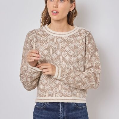Printed knit jumper - F2354