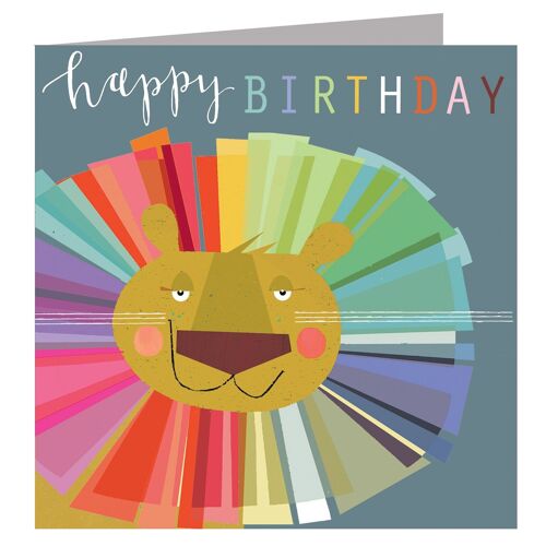 BH16 Lion Happy Birthday Card