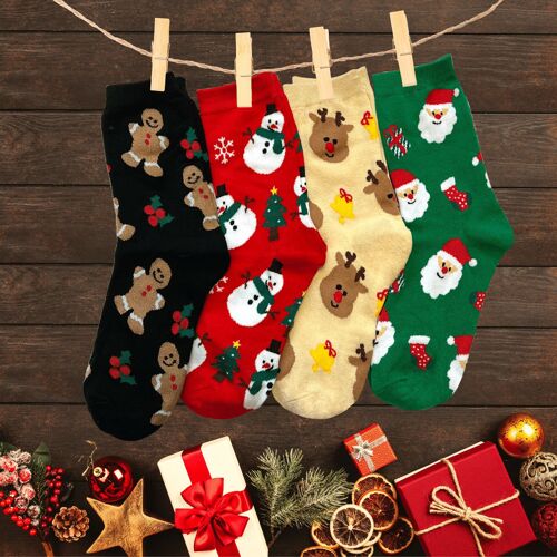 Coffret Chaussettes Noël (lot x4)