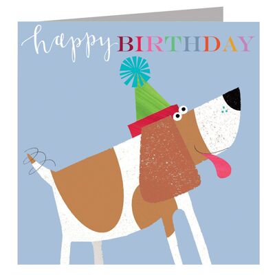 BH06 Waggy Beagle Birthday Card