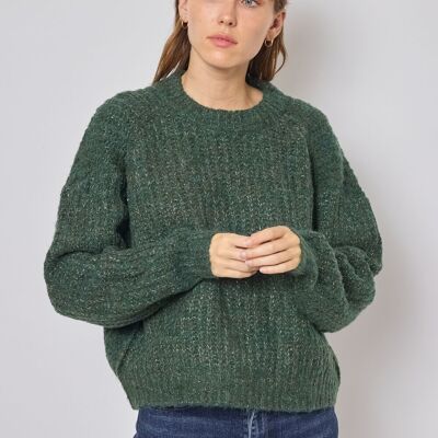 Plain knit sweater - F2352