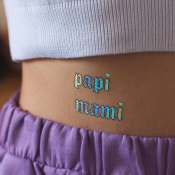 Tatouage MAMI PAPI (Pack de 2) 1