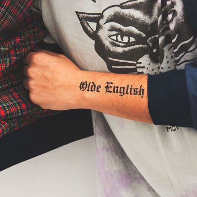 Tatouage ANCIEN ANGLAIS (Pack de 2)