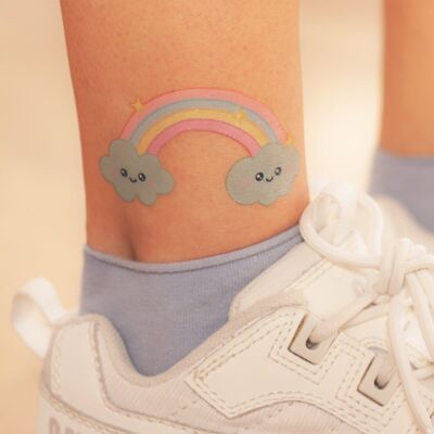 Tatuaggio NUVOLE KAWAII (confezione da 2)