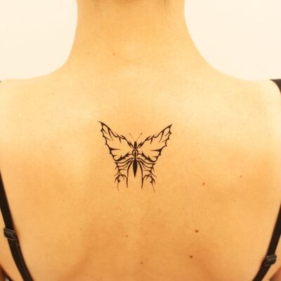 Tatouage papillon tribal (Pack de 2)