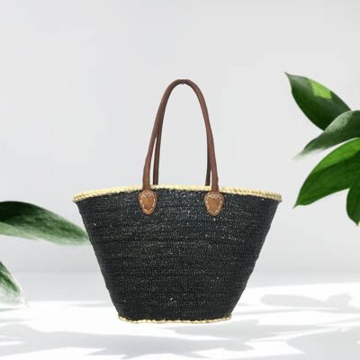 Sparkling Sands Sequin Straw Bag