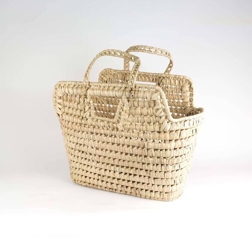 Straw bag / basket doum Nature