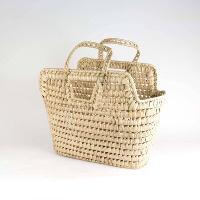 Straw bag / basket doum Nature