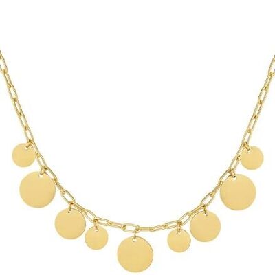 Collier Acier Inoxydable Collection Rose & Blanc
