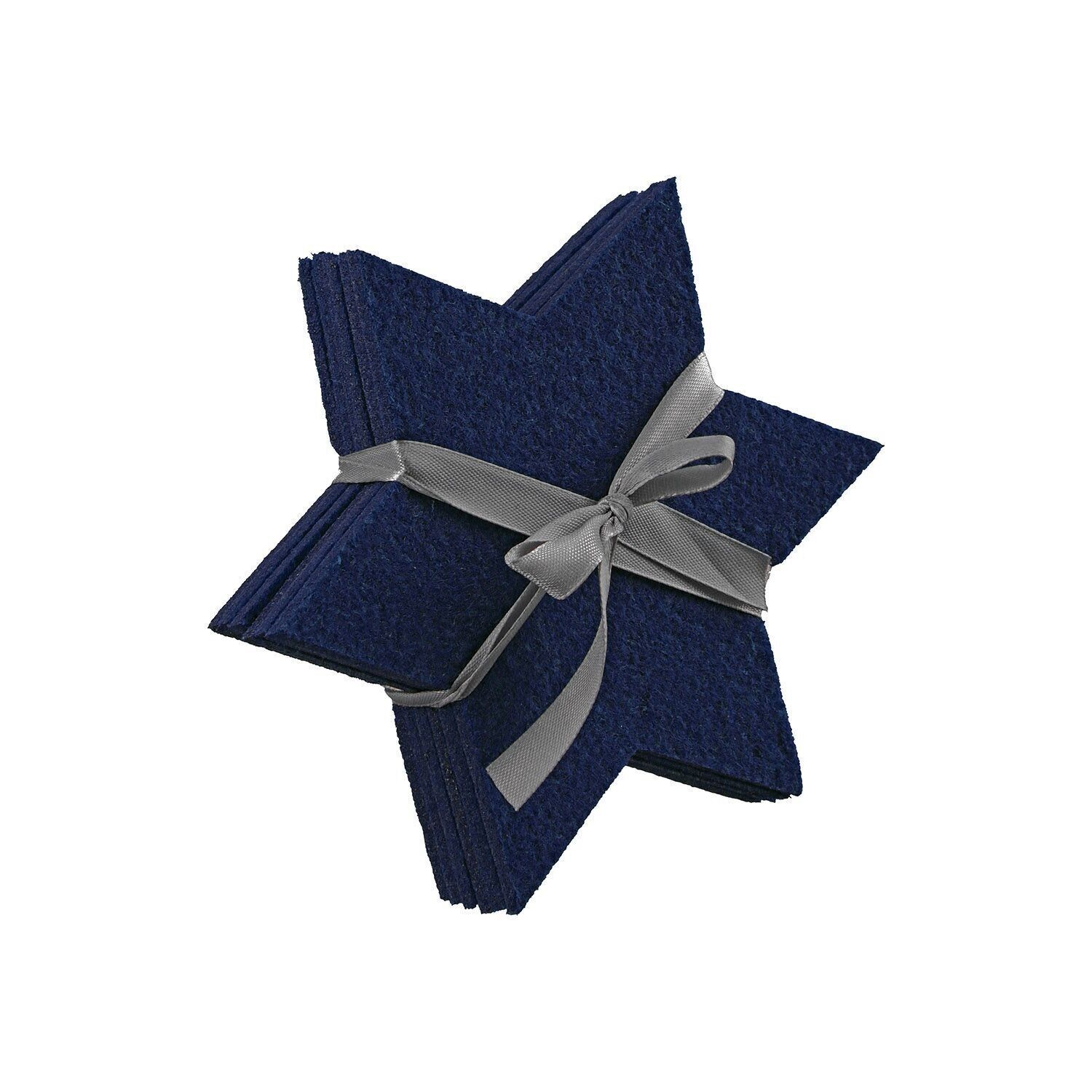 sottobicchieri in feltro set da 6 "stella"