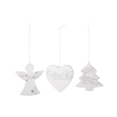 Ceramic hanger "Christmas Sounds" assorted