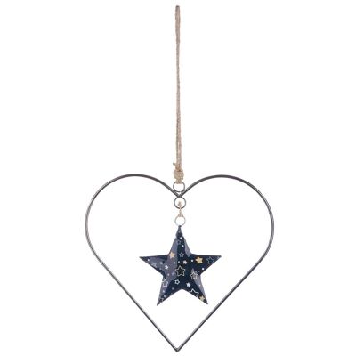 Metal hanger "Blue Star"